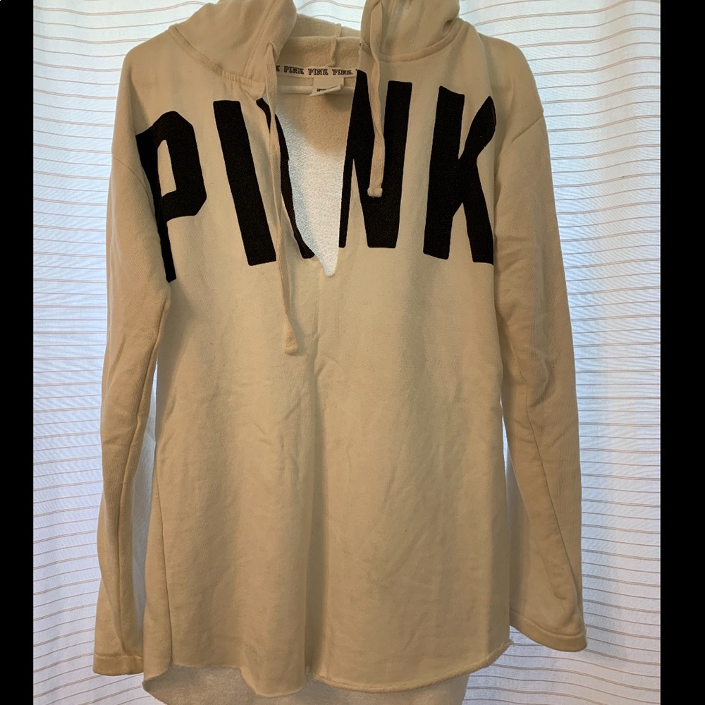 Cream Victoria’s Secret hoodie